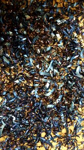 Machining scrap shiny