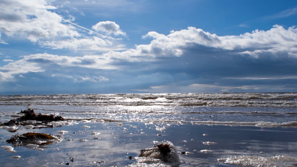 Water sky beach photo