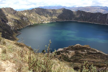 Crater laguna verde ecuador