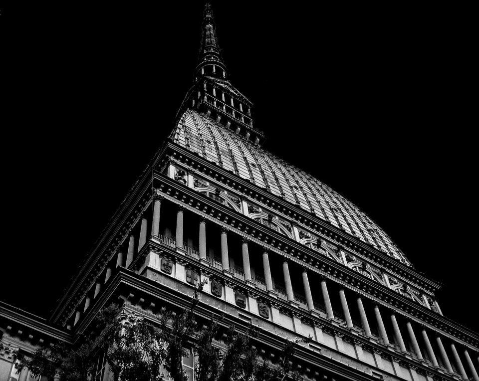 The national museum of cinema mole black and white