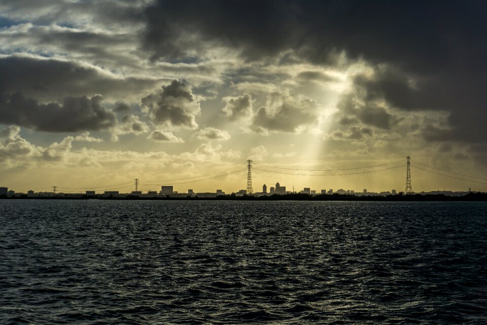 Water air cityscape
