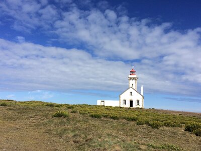 Belle ile lighthouse schapenwolkjes