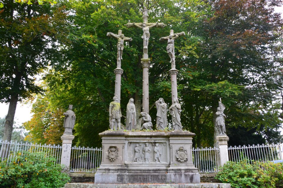Religious statues religious characters cross