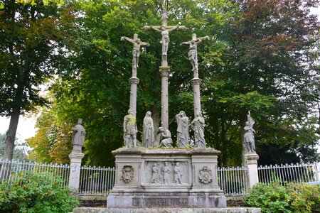 Religious statues religious characters cross