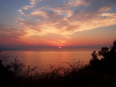 Corsican sunset sun