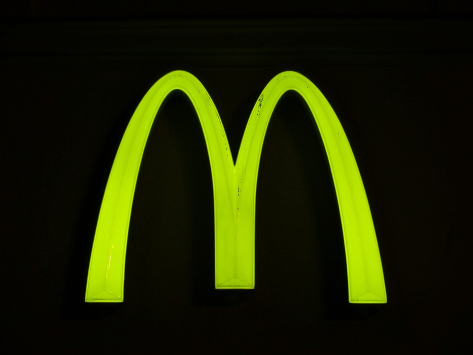Advertising mcdonalds neon green