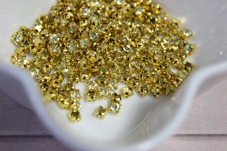 Glass deco material bijou