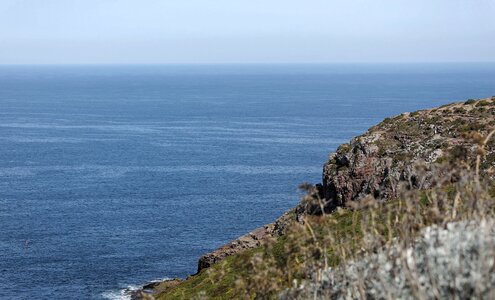 Sea cliff coastline