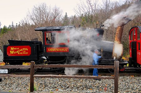 Smoke historically railway photo