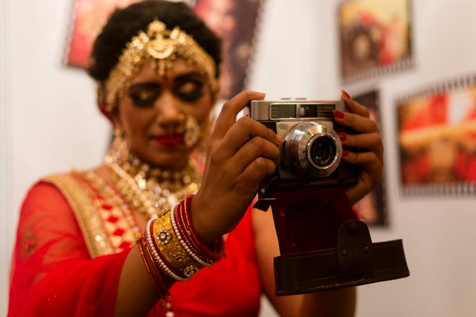 Indian jewelry brown camera