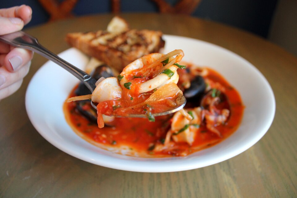 Seafood soup soup foodie