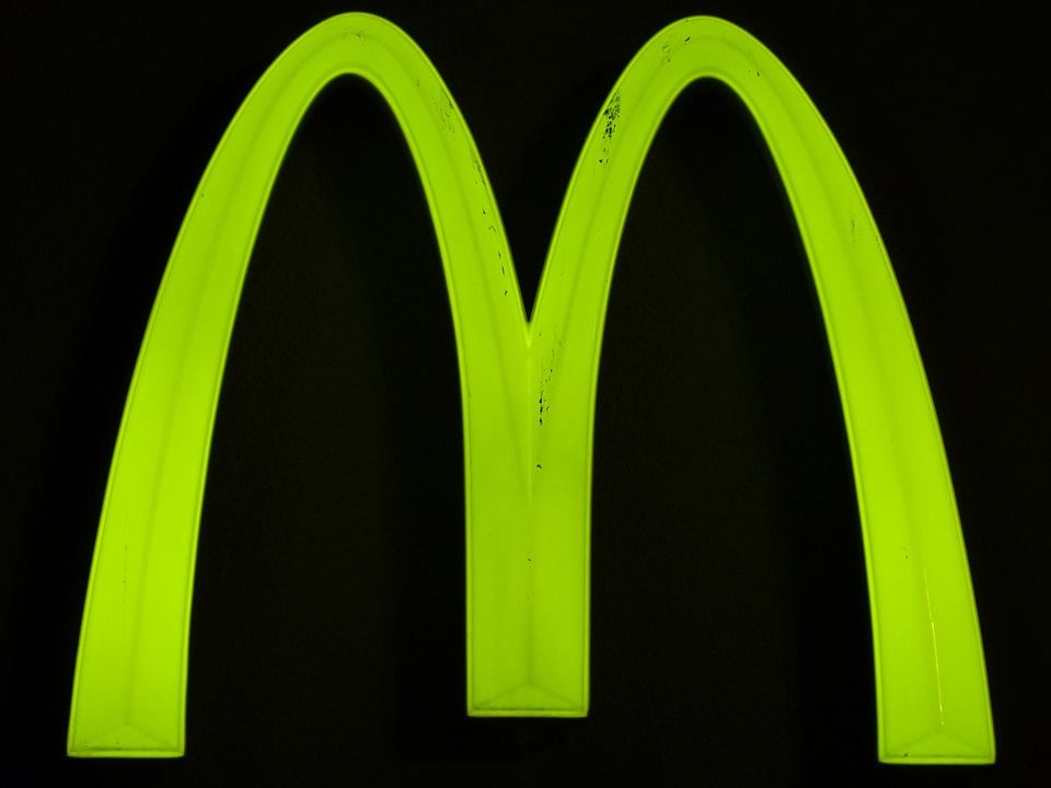 Advertising mcdonalds neon green