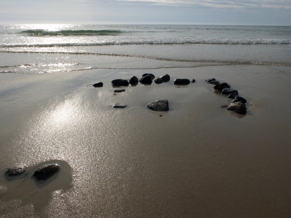 Stone circle stones sea