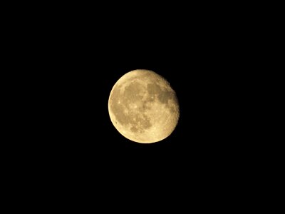 The fullness of night super moon