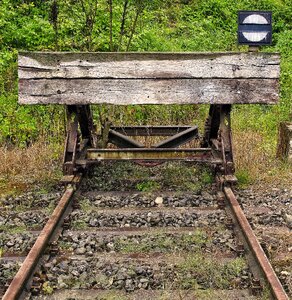 Track completion wooden beams weathered