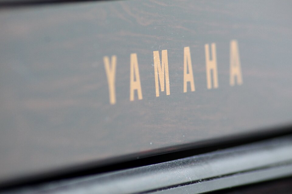 Yamaha piano close up