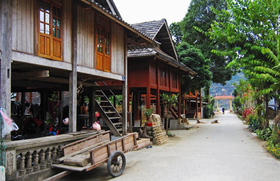 Travel hiker village