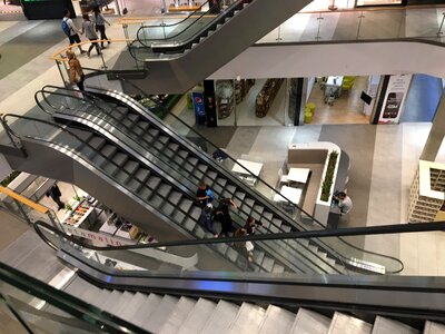 The city centre mobile stairs photo