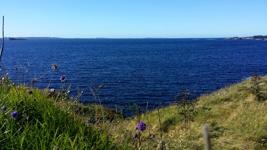 Sea norway blue sky