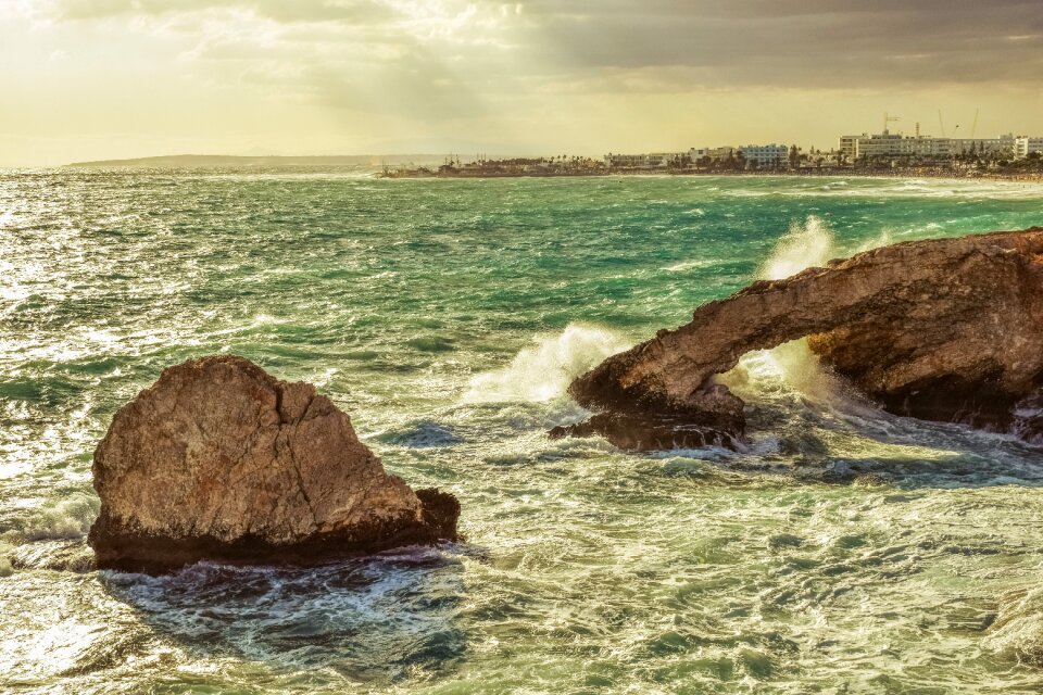 Stormy weather waves