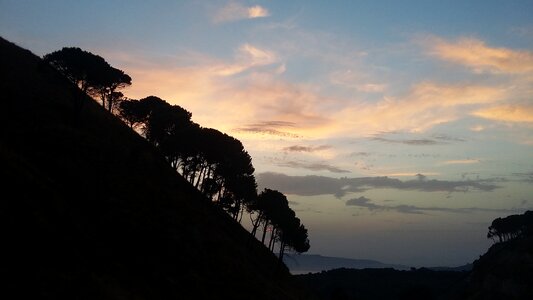 Sunset reggio calabria italy