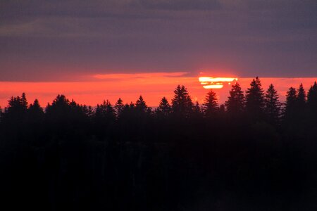 Silhouettes nordic sunset photo