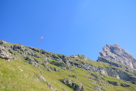 Paragliding fly dolomites photo