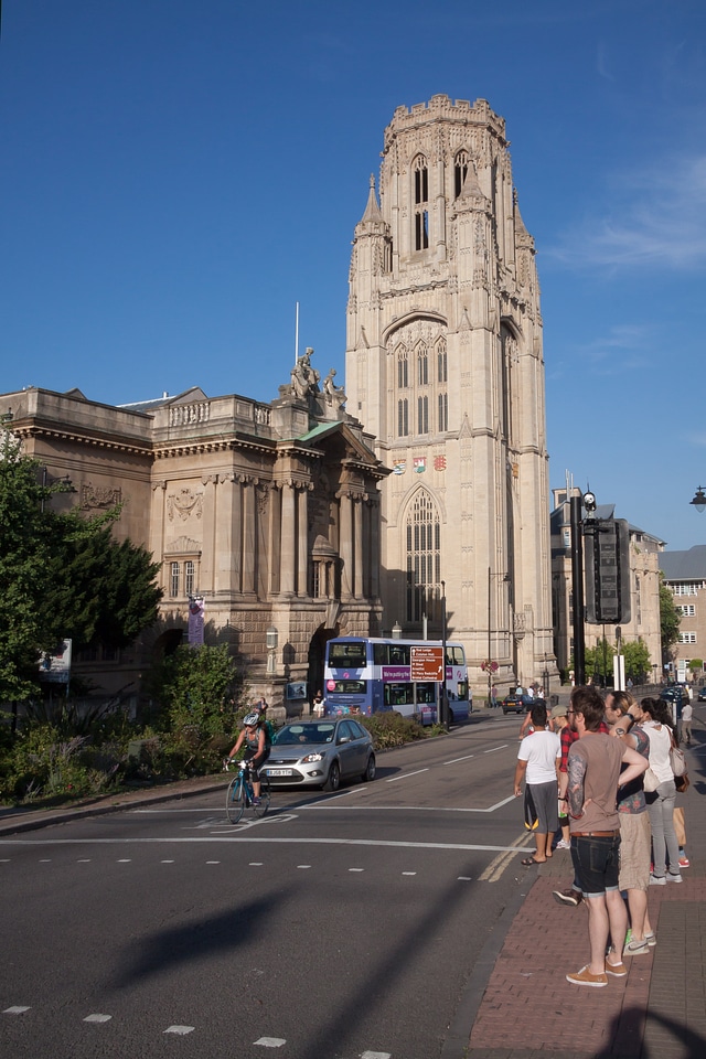 Pedestrian historically architecture