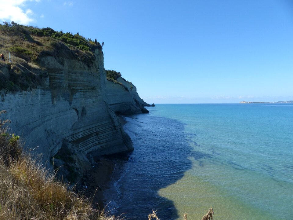 Corfu perulades cliff
