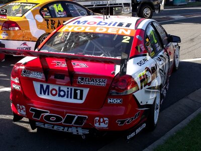 Race car crashed