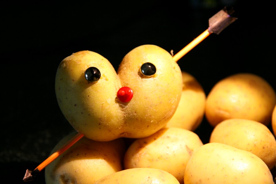 Love raw potato heart