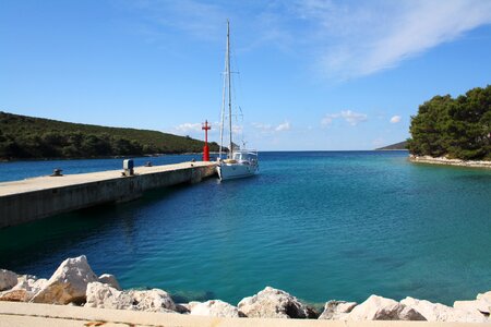 Sailing boat molat croatia photo