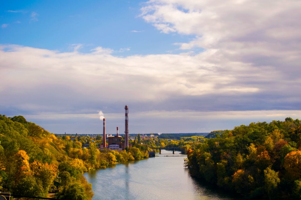Landscape sky river
