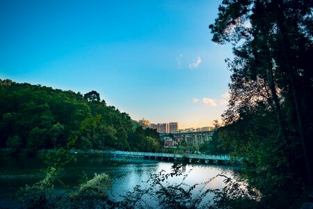 Guiyang qiangling shan park qianling lake