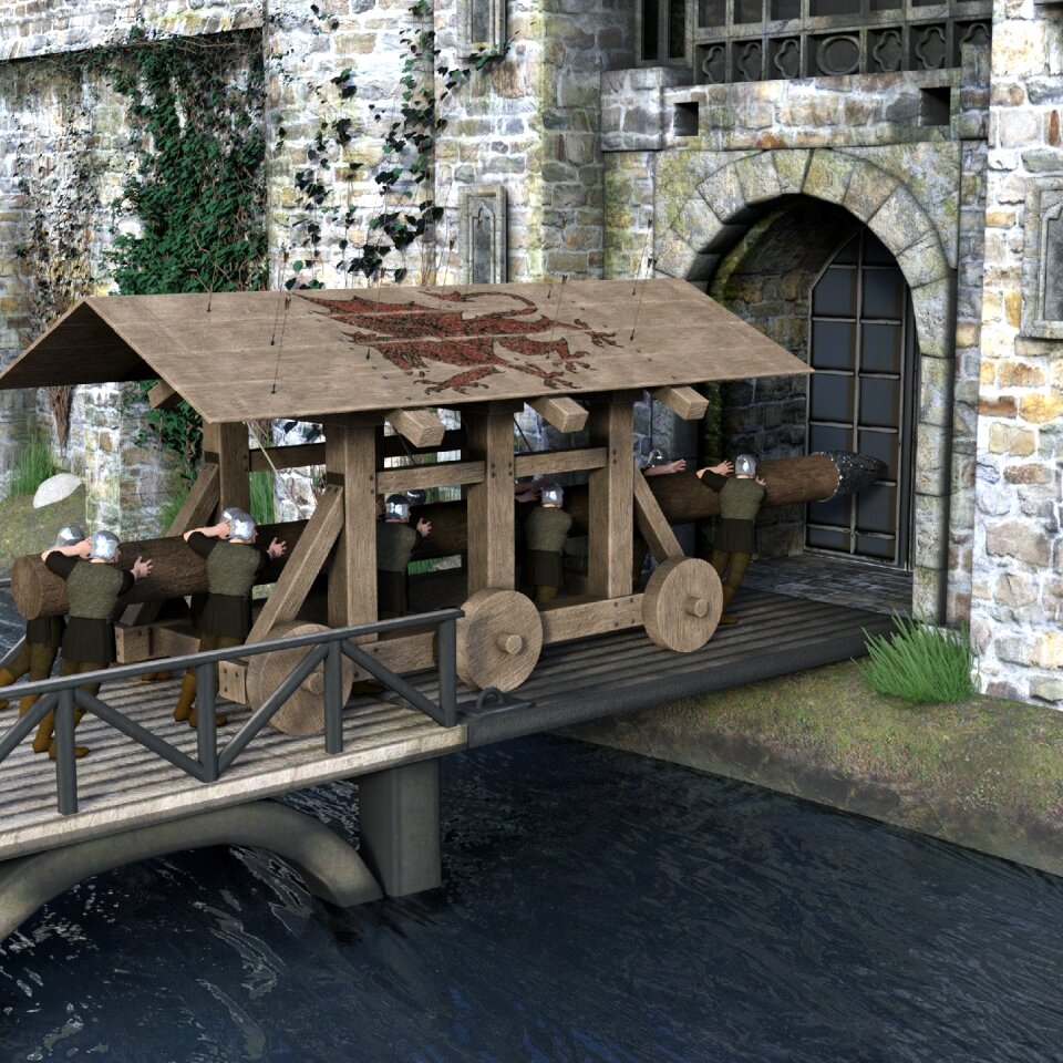 Castle moat fortification
