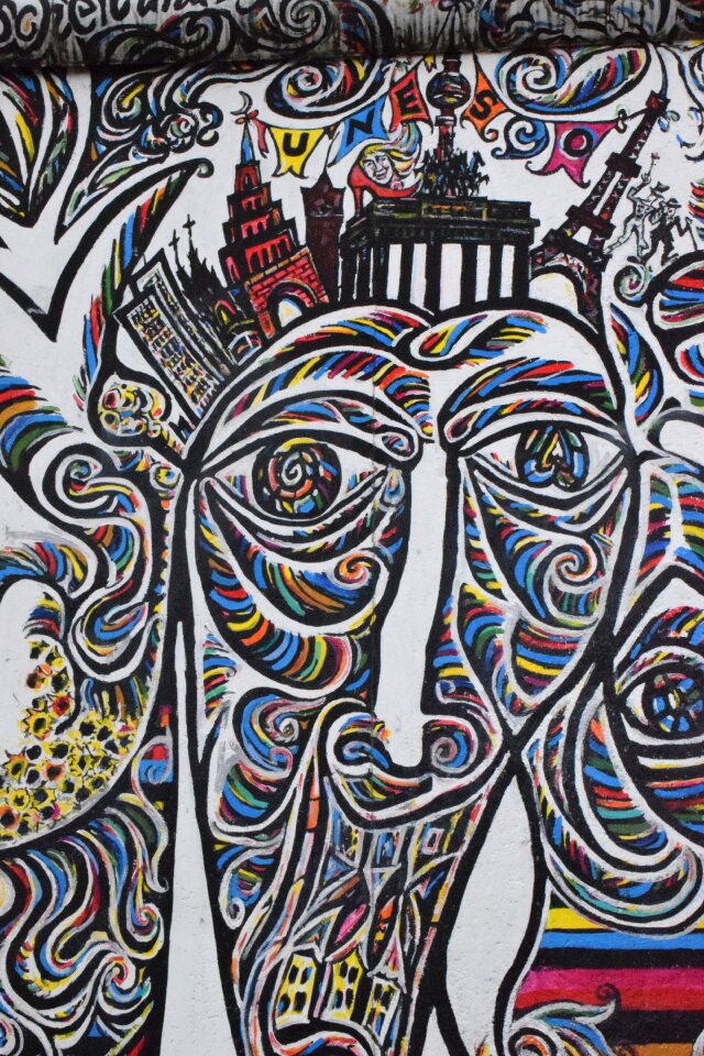 Mural street art painting