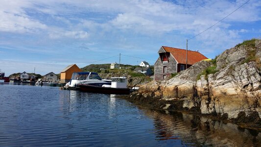 Sea norway blue sky