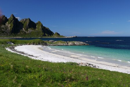 Scenic beach andøya photo