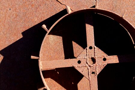 Iron oxide rusty