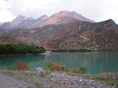 Water landscape mountain lake photo