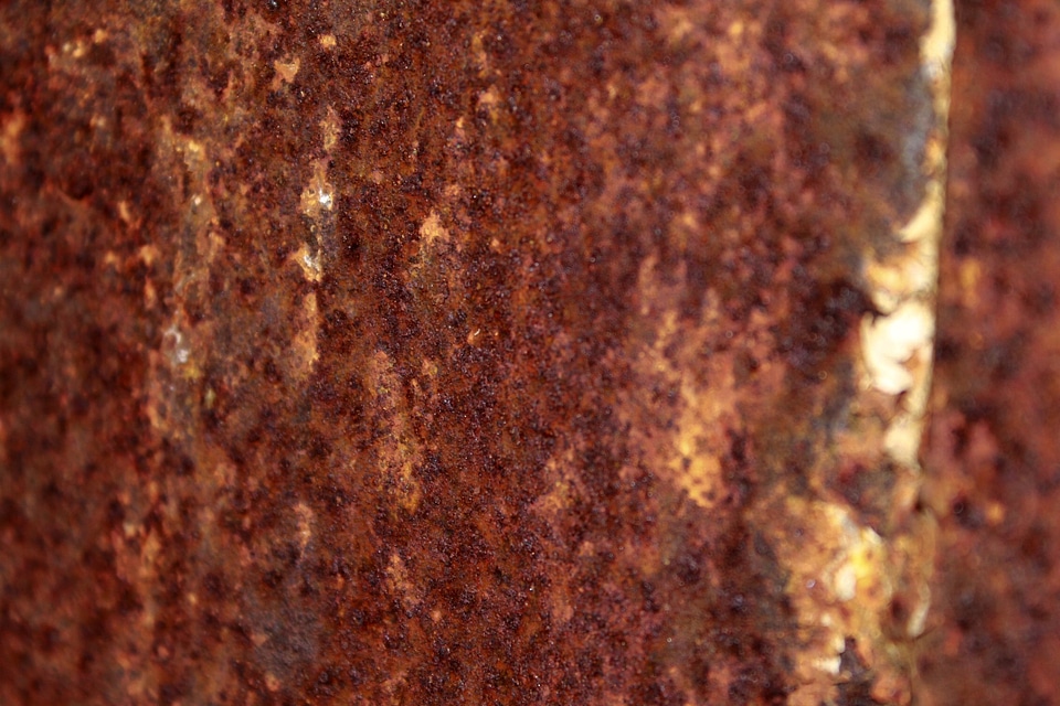 Deposit rusty red auburn