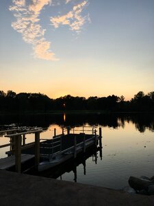 Reflection sunset river