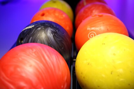 Orange cone bowling photo