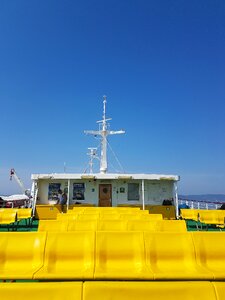 Split ferry blue sky