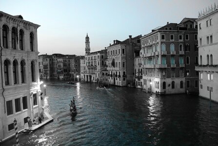 Gondola abendstimmung tourism
