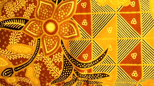 Java art ethnic material