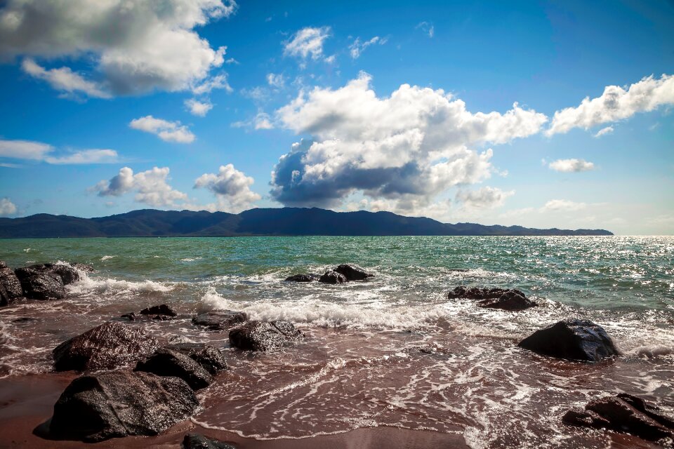 Cloudy day queensland coast