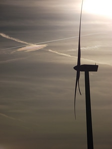 Clouds pinwheel landscape