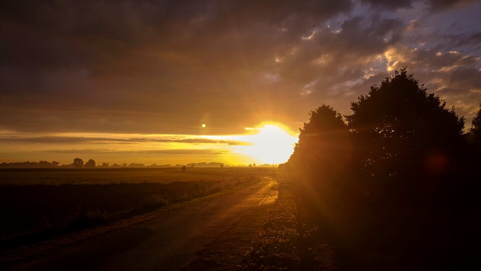 Sunrise mood morgenstimmung photo