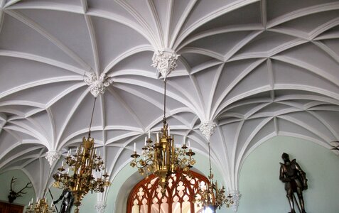 Castle ornate ceiling chandelier